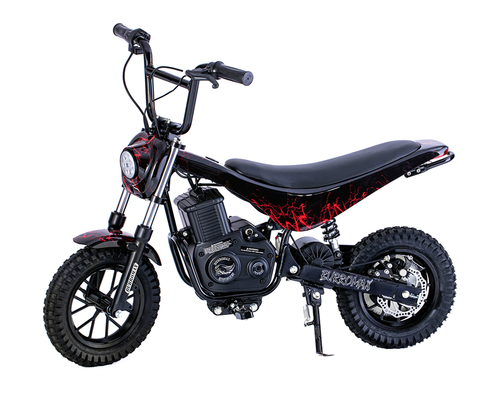 Electric Mini Bike, TT350R Lithium Ion Powered, (Color: Red Lightning)