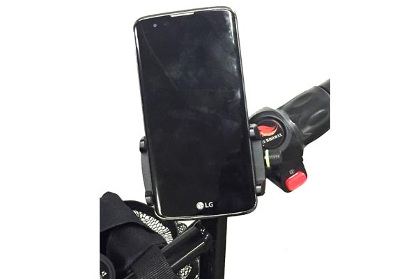 Phone Holder, Billet Aluminum w/handle bar mount-360 degree swivel (Part #16002) Fits TT250, TT350R, TT750R-2
