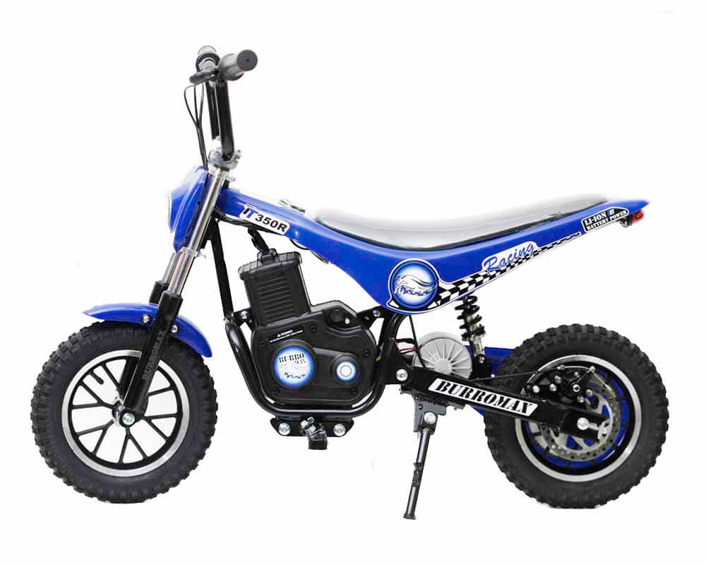 Burromax Electric Minibike TT350R Lithium Ion Powered Blue