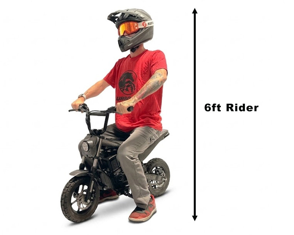 Electric Mini Bike, TT750R Lithium Ion Powered (Color: Gloss Carbon Fiber) - 2