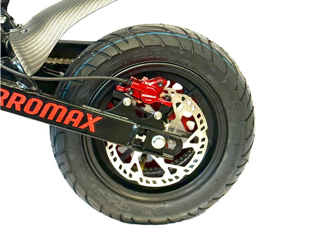 TTMax Supermoto Electric Mini Bike, 1.5kw Rated, 2.8kw Peak, 48v Lithium Ion Powered (Color:  Gloss Carbon Fiber) - 5