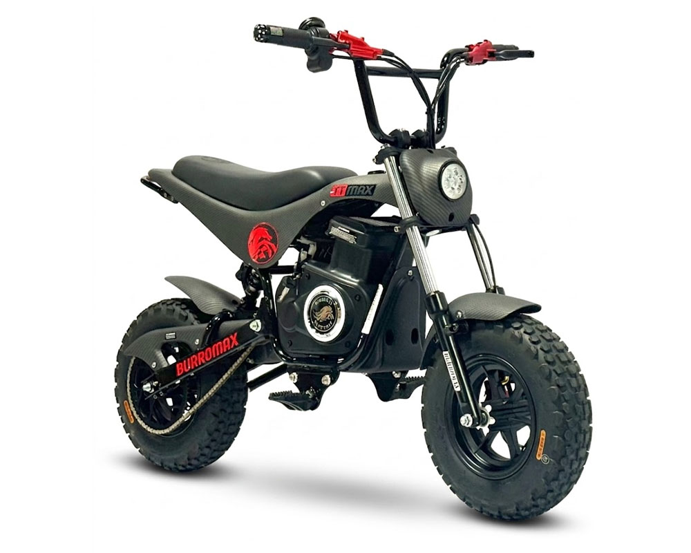 TTMax, Electric Pit Bike Mini Moto, 1.5kw Rated, 2.8kw Peak, 48v Lithium Ion Powered (Color: Matte Carbon Fiber) - 3