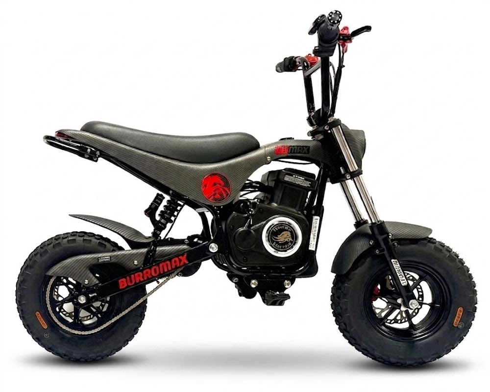 TTMax, Electric Pit Bike Mini Moto, 1.5kw Rated, 2.8kw Peak, 48v Lithium Ion Powered (Color: Matte Carbon Fiber) - 4