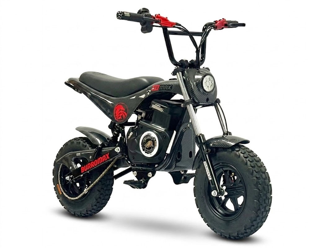 TTMax, Electric Pit Bike Mini Moto, 1.5kw Rated, 2.8kw Peak, 48v Lithium Ion Powered (Color:  Gloss Carbon Fiber) - 3