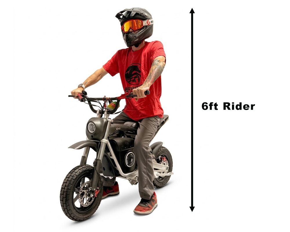 Electric Dirt Tracker, XRB Competition Series, 6kw Rated, 10.5kw Peak, 72V Lithium Ion Powered (Color: Matte Carbon Fiber) - 3